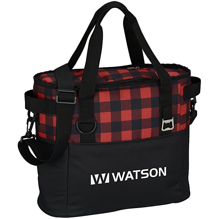 Buffalo Plaid Cooler Bag