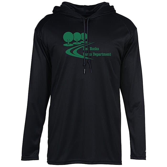 Badger Sport B-Core Hooded Long Sleeve T-Shirt
