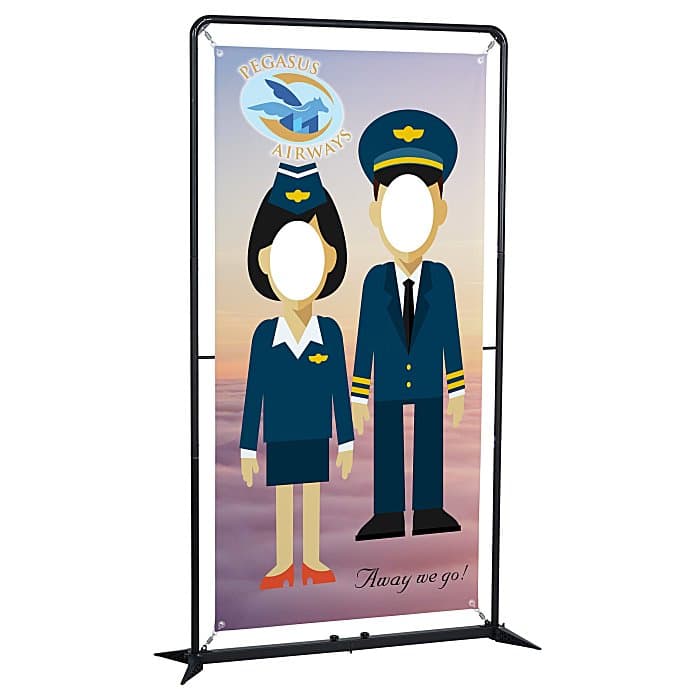 FrameWorx Banner Stand - 54 inches - Two Faces Cut Out