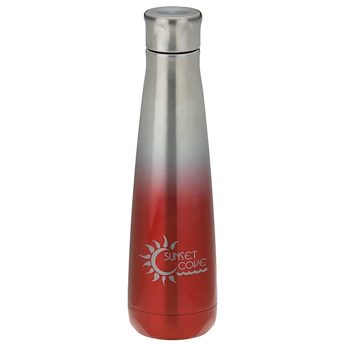Ombre Peristyle Vacuum Bottle - 16 oz - Laser Engraved