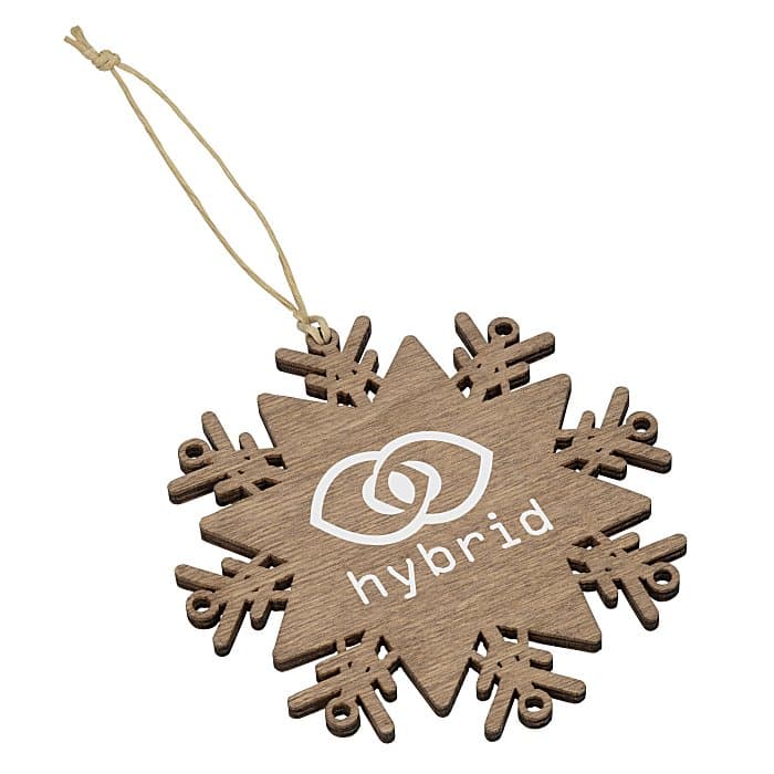 Wood Ornament - Snowflake