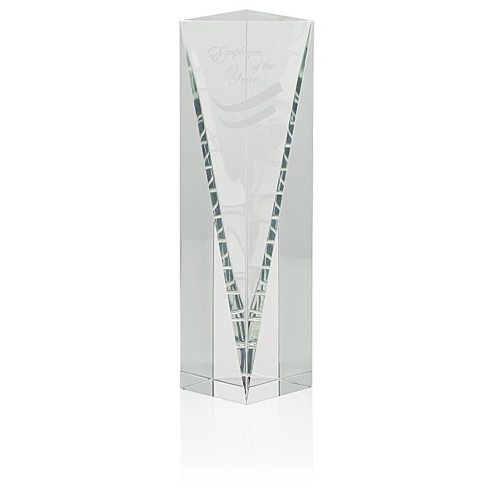 Conquest Crystal Tower Award - 8 inches