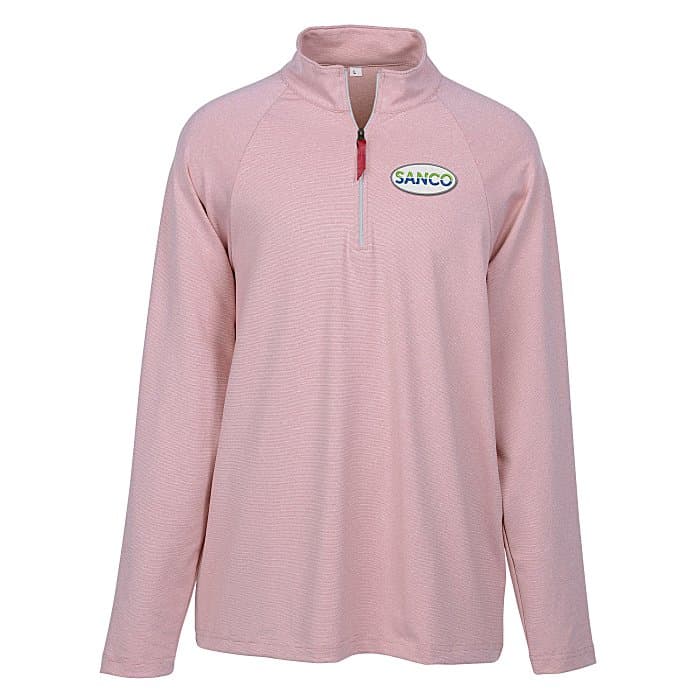 CrownLux Performance Micro Stripe 1/4-Zip Pullover - Men's