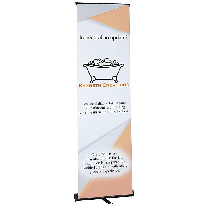 Contender Mini Retractable Banner Display - 23 - 1/2 inches