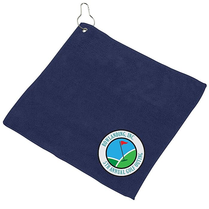 Microfiber Golf Towel - 12 inches x 12 inches - Full Color