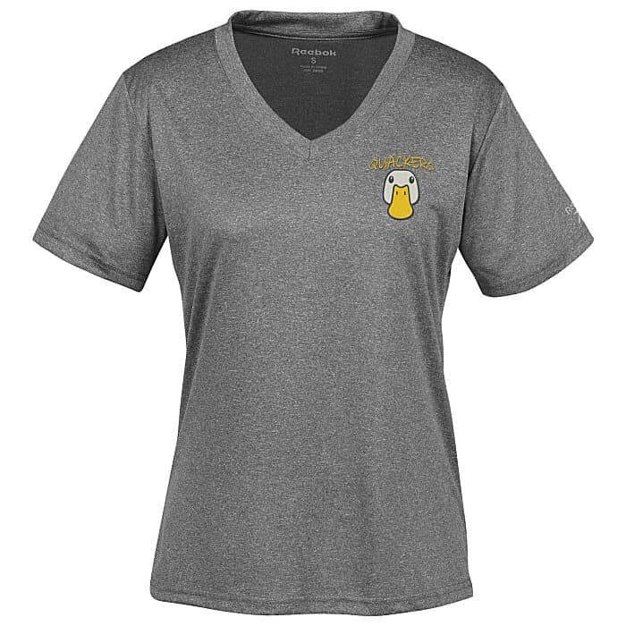 Reebok Performance Tee - Ladies' - Heathers - Embroidered