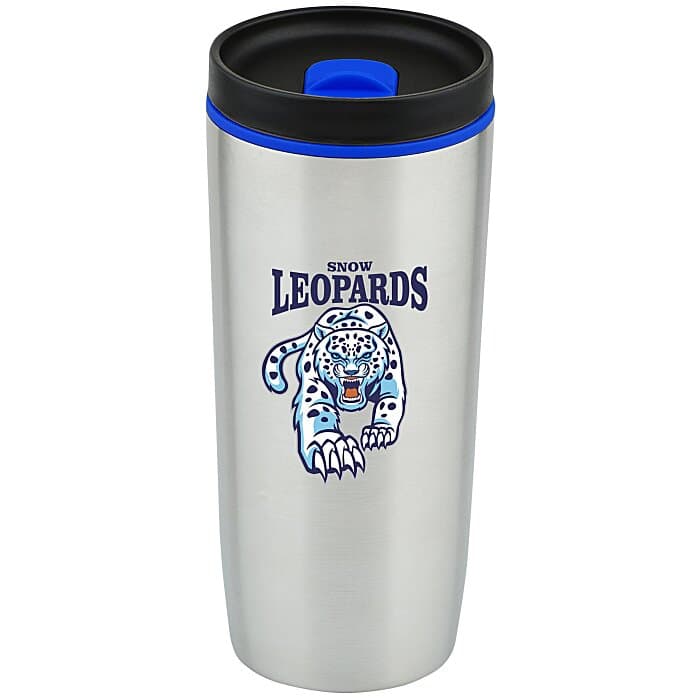 Custom Accent Stainless Travel Mug - 16 oz - Full Color