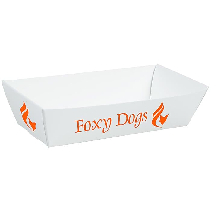 Hot Dog Tray - White