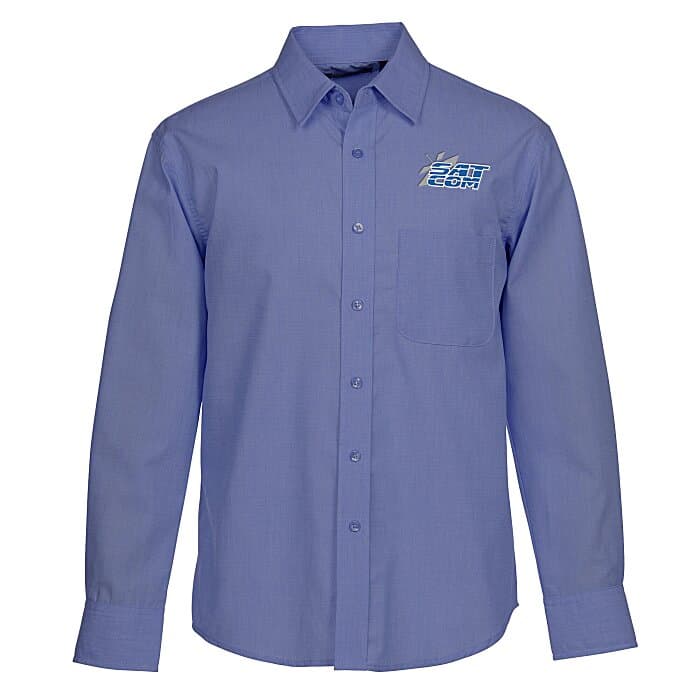 Stain Release Untucked Crossweave Shirt - Men's