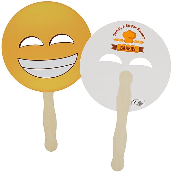 Emoji Hand Fan - Squinting