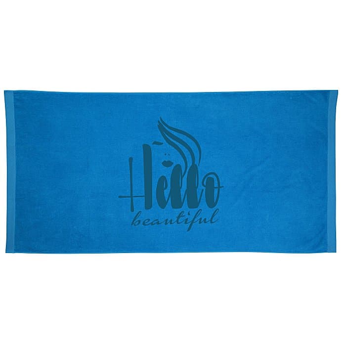 King Size Velour Beach Towel - Colors