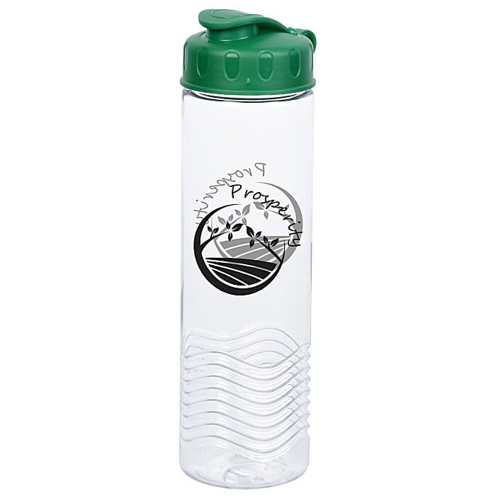 Clear Impact Twist Water Bottle with Flip Lid - 24 oz