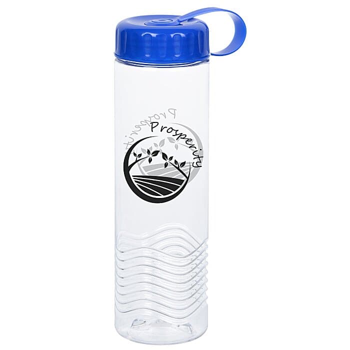 Clear Impact Twist Water Bottle with Tethered Lid - 24 oz