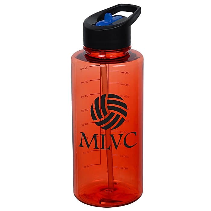 Mountain Bottle with Two-Tone Flip Straw Lid - 36 oz