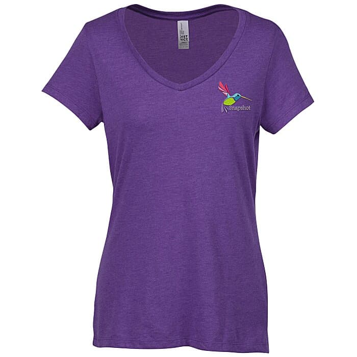 Ultimate V-Neck T-Shirt - Ladies' - Embroidered