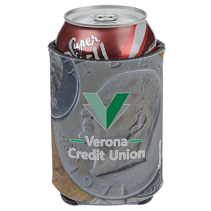 Koozie® Chill Collapsible Can Cooler - Coins