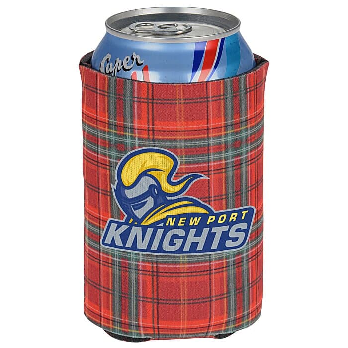 Pocket Can Holder - Christmas Tartan