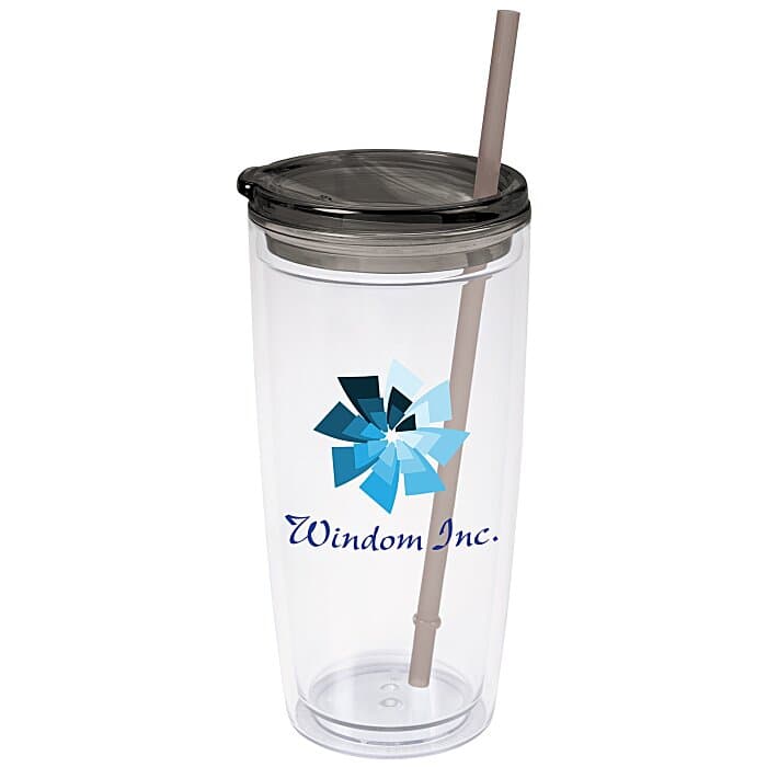 Flurry Tumbler with Straw - 20 oz - Full Color