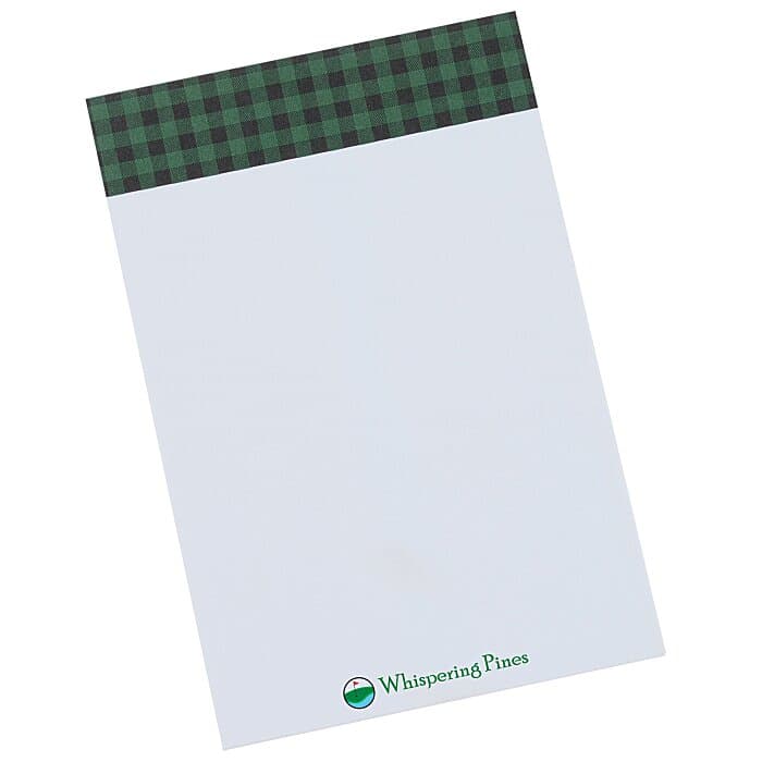 Souvenir Designer Notepad - 6 inches x 4 inches - 25 Sheet - Buffalo Plaid