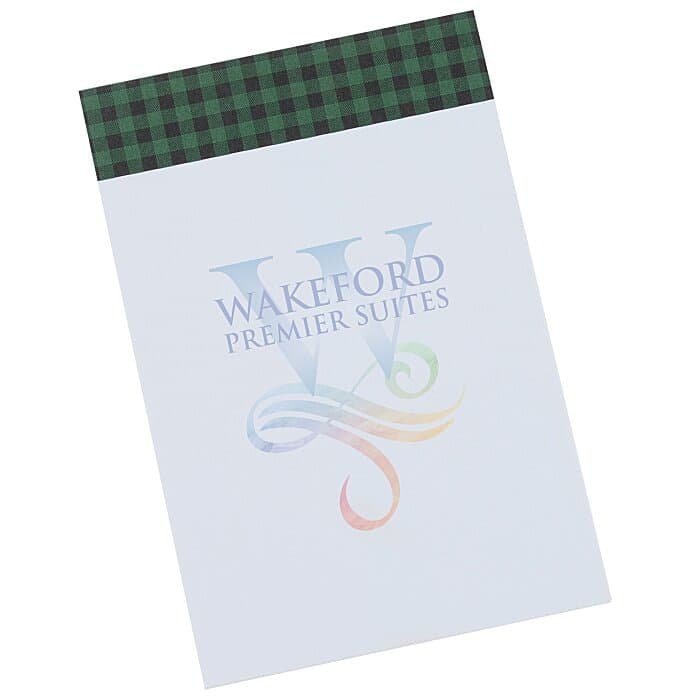 Souvenir Designer Notepad - 6 inches x 4 inches - 50 Sheet - Buffalo Plaid