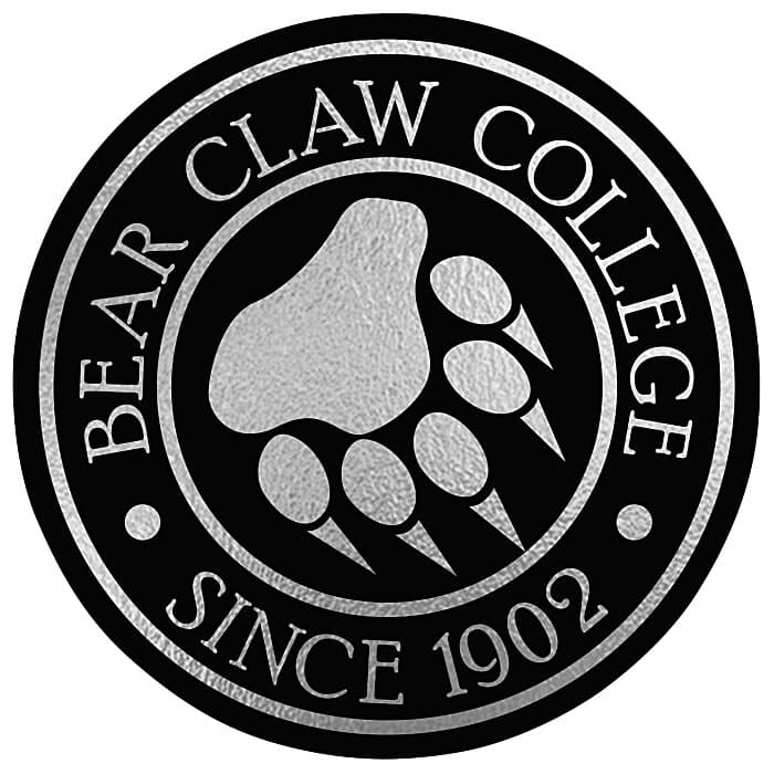 Matte Black Embossed Seal by the Roll - Circle - 3 inches