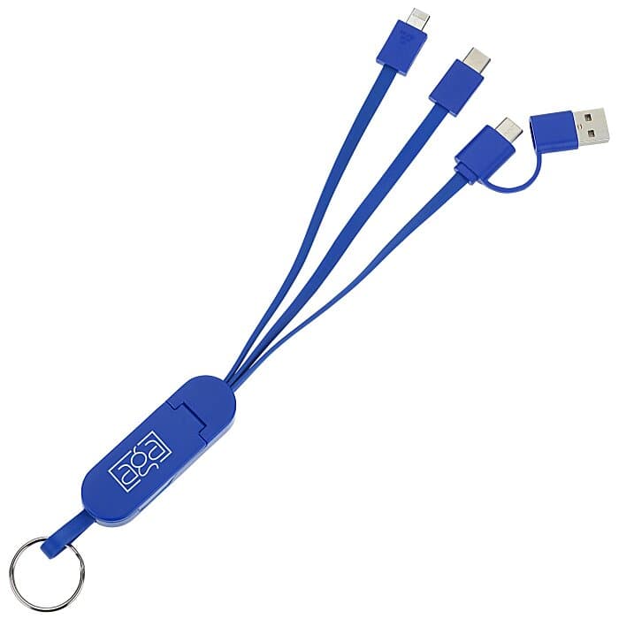 Phone Stand Duo Charging Cable Keychain