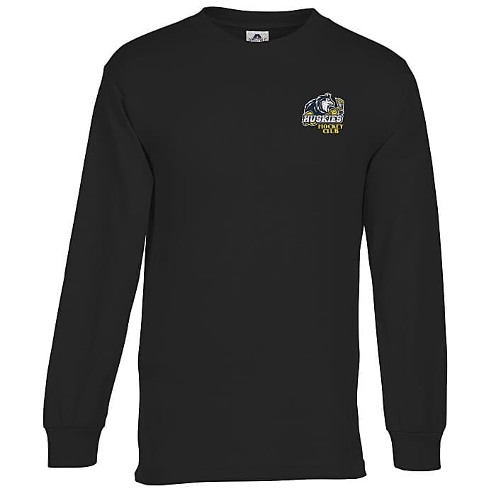 American Apparel Classic Cotton LS T-Shirt - Embroidered