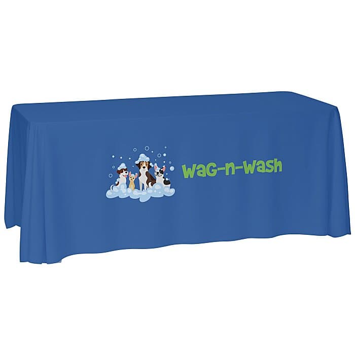 Laser Edge Open-Back Table Throw - 6 feet