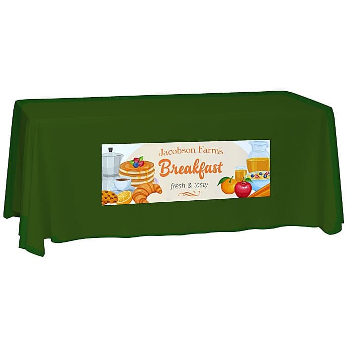 Laser Edge Closed-Back Table Throw - 6 feet