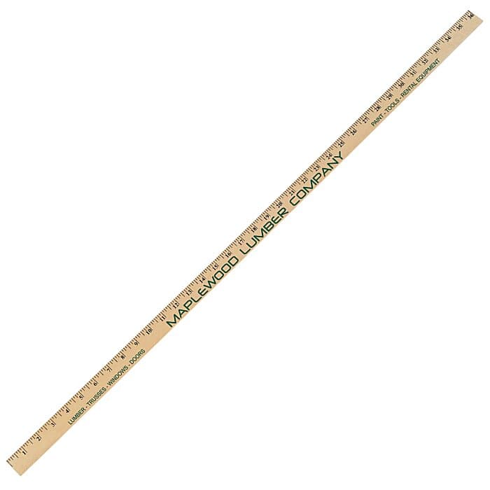 Clear Lacquer Yardstick - 1 1/8 inches x 1/8 inch