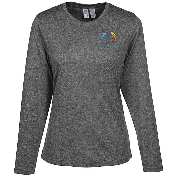 Clique Charge Active LS Tee - Ladies' - Embroidered