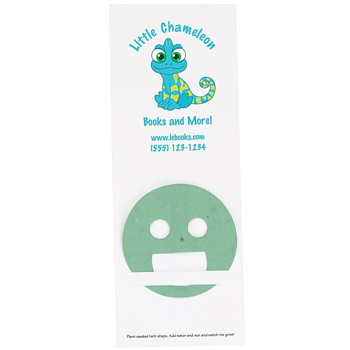 Plant-A-Shape Herb Garden Bookmark - Smile