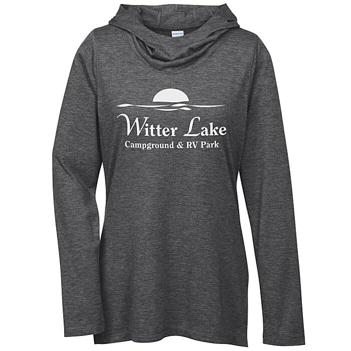 Electric Tri-Blend Wicking Hooded Tee - Ladies'