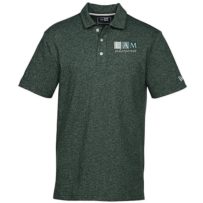New Era Heather Twist Polo - Men's