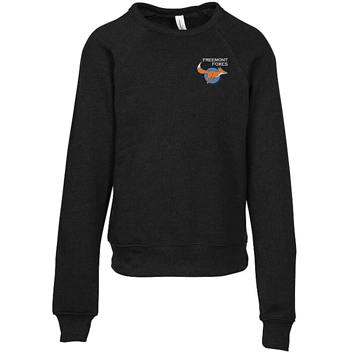 Bella+Canvas Sponge Fleece Sweatshirt - Youth - Embroidered