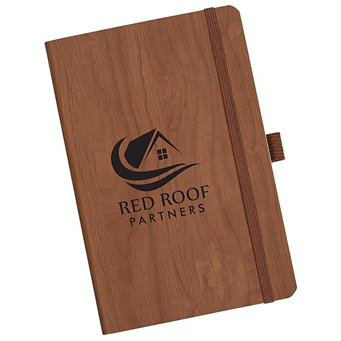 Soft Touch Wood Grain Notebook