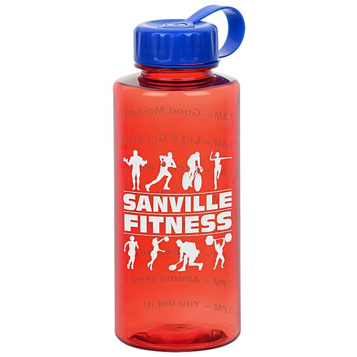 Mountain Bottle with Tethered Lid - 36 oz - Drink Guide