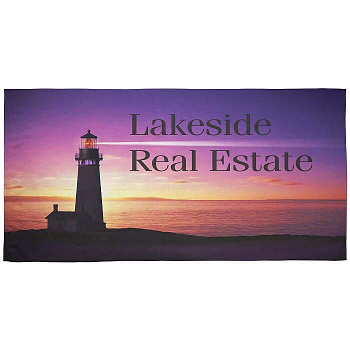 SubliPlush Velour Beach Towel - 35 inches x 70 inches - Heavyweight