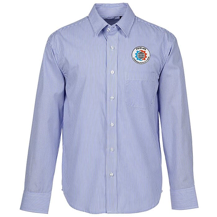 Untucked Striped Poplin Shirt - Men's