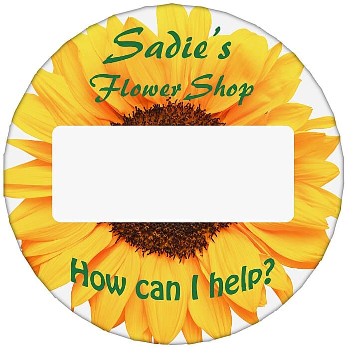 Matte Finish Name Badge - 1 3/4-inch Round
