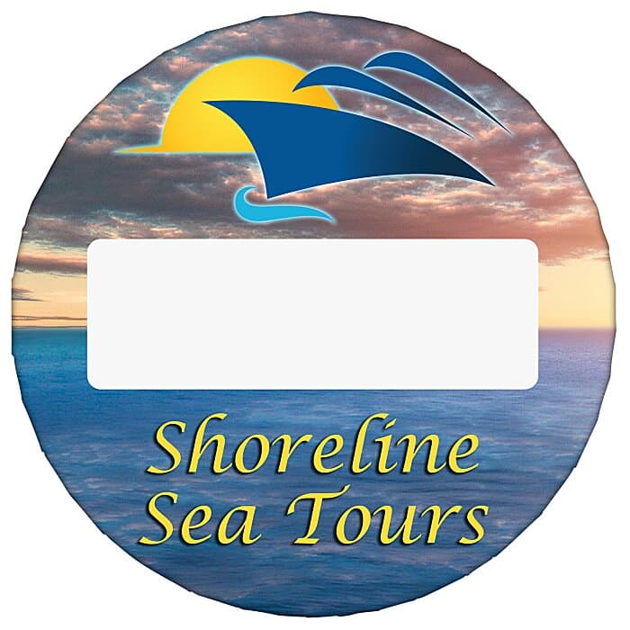 Matte Finish Name Badge - 2-inch Round