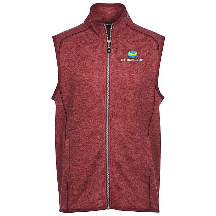 Cutter & Buck Sweater Knit Fleece Vest - Men's