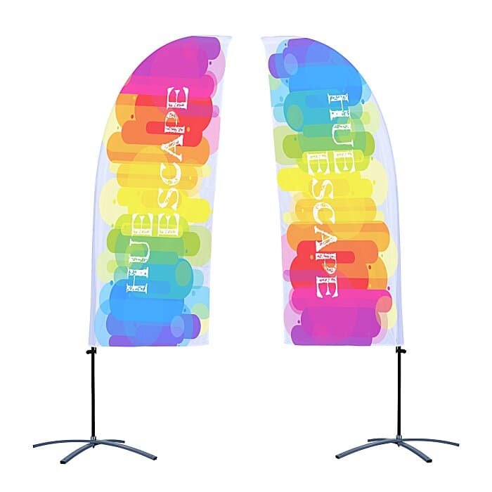 Indoor Value Blade Sail Sign - 7 1/2 feet - Two Sided