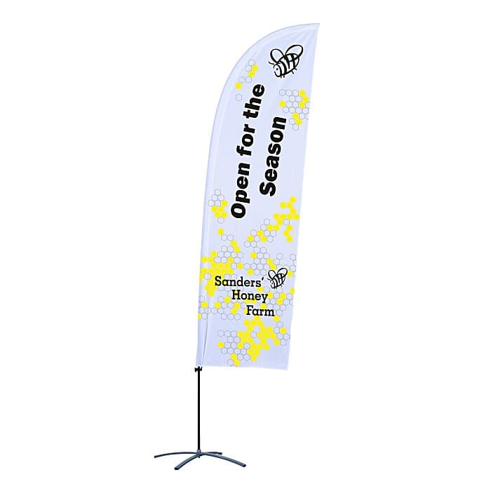 Indoor Value Blade Sail Sign - 10 1/2 feet - One Sided