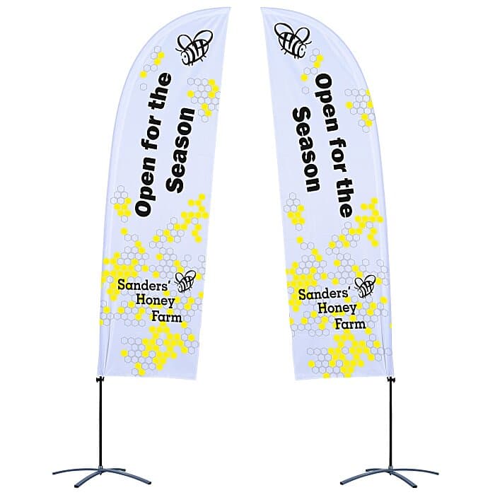 Indoor Value Blade Sail Sign - 10 1/2 feet - Two Sided