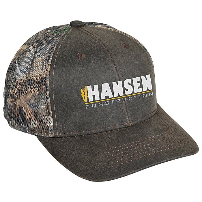 Pigment Print Camouflage Mesh Back Cap