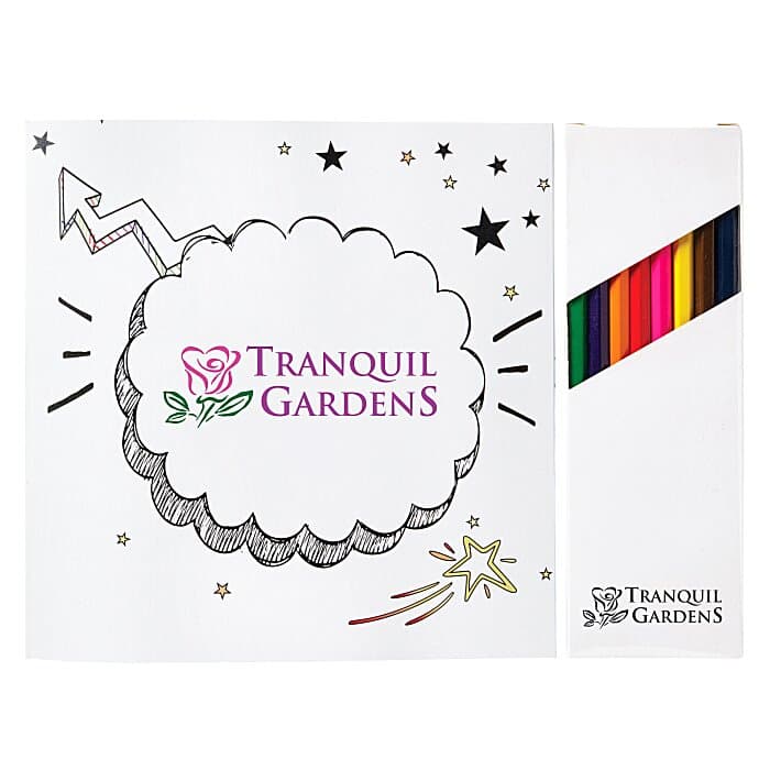 Coloring Book & Pencil Set - Inspirational