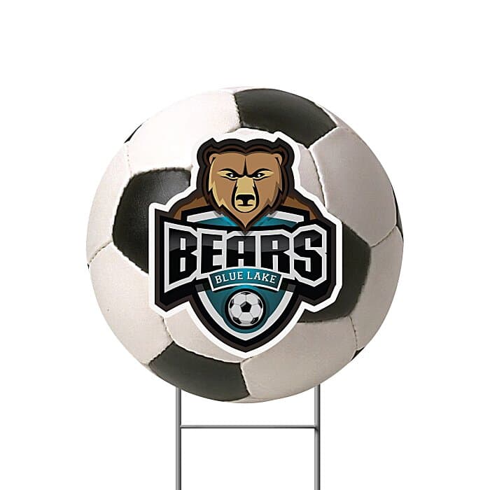 Sport Yard Sign - Soccer Ball - 24 inches x 24 inches