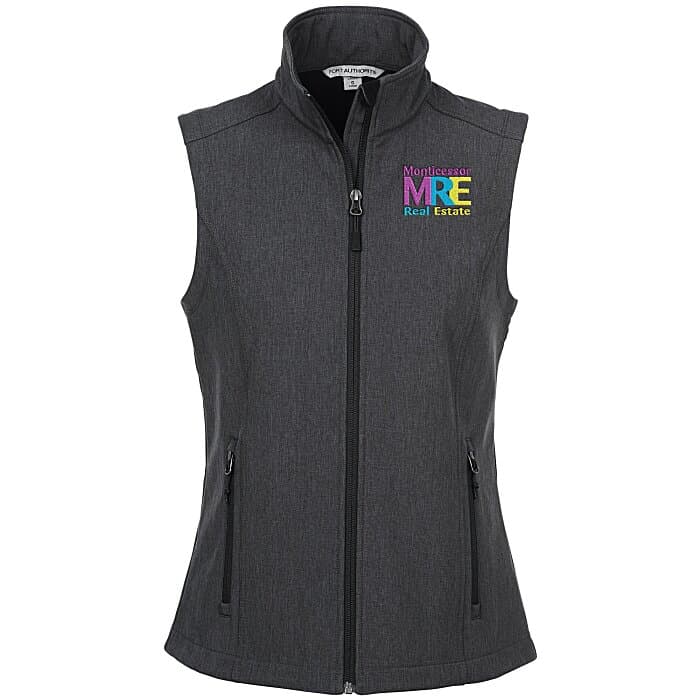 Heathered Soft Shell Vest - Ladies'