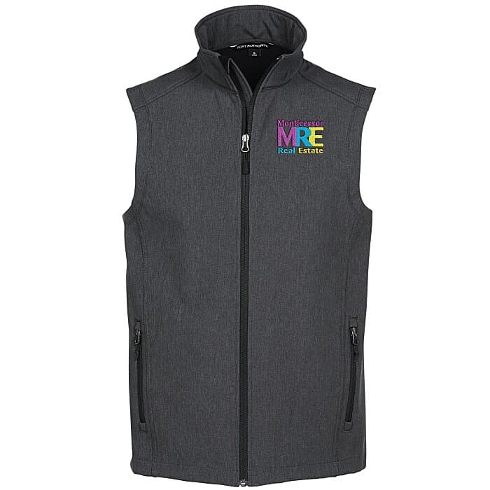 Heathered Soft Shell Vest - Men's